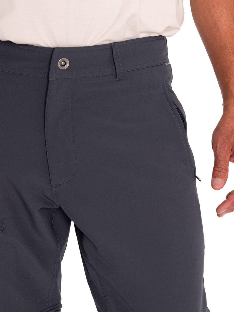 Pantalón Fibras Recicladas Hombre Desmontable Gris Rockford
