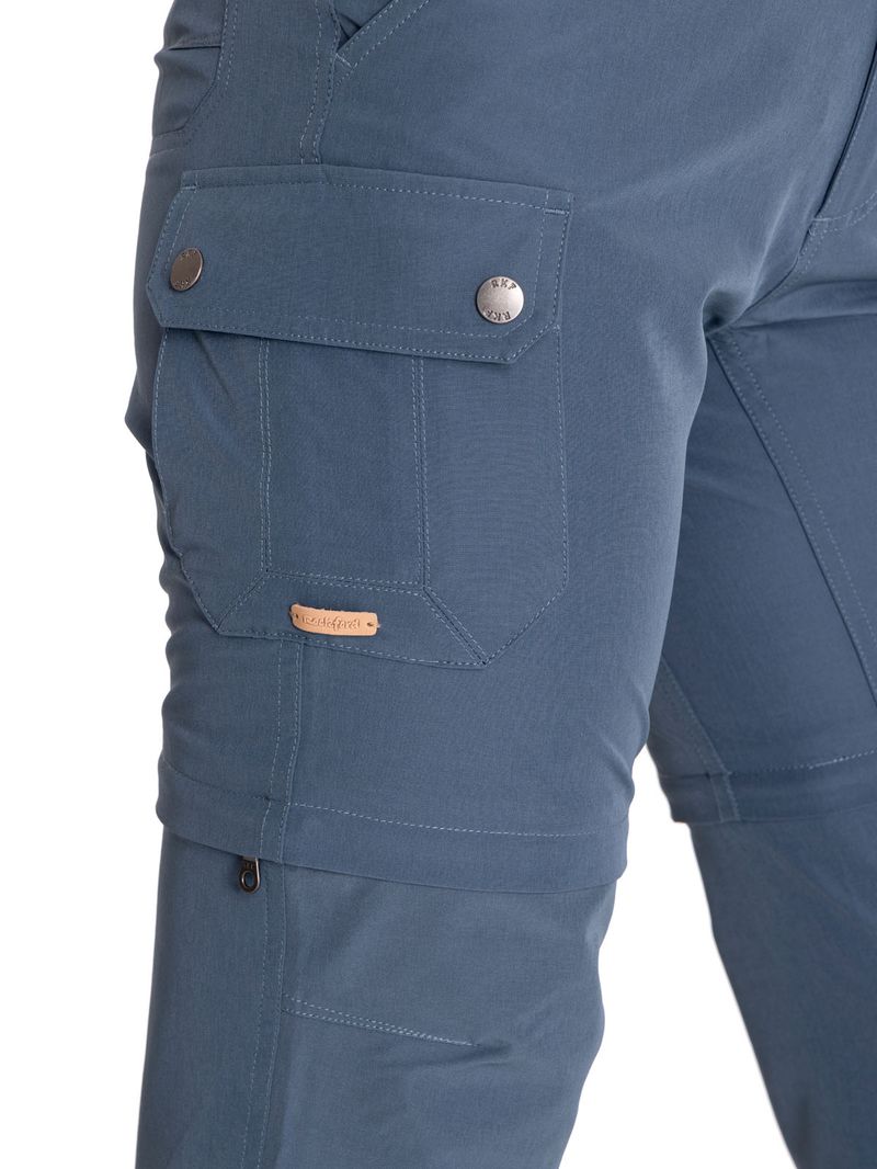 Pantalón Fibras Recicladas Mujer Desmontable Azul Rockford