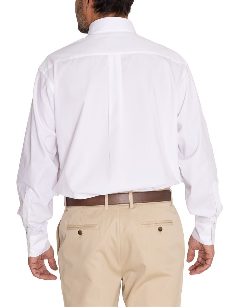 Camisa-Libre-De-Arrugas-Hombre-Wor-Cuello-Button-Down-Blanco-Rockford