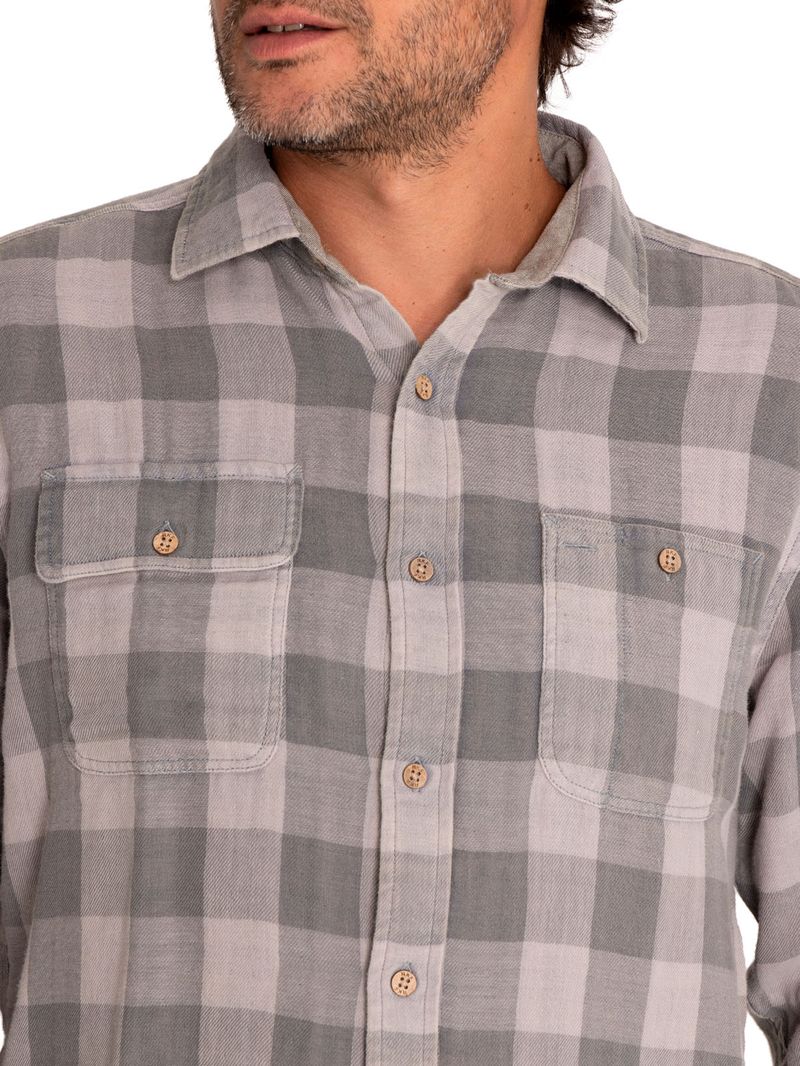 Camisa Algodón Orgánico Hombre Bradford Verde Rockford
