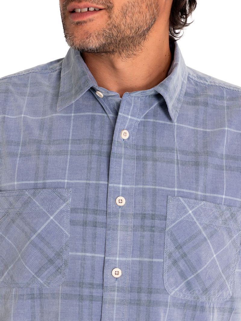 Camisa-Algodon-Organico-Hombre-Tartancord-Azul-Rockford