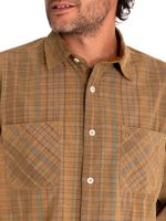 Camisa-Algodon-Organico-Hombre-Tartancord-Beige-Crudo-Rockford