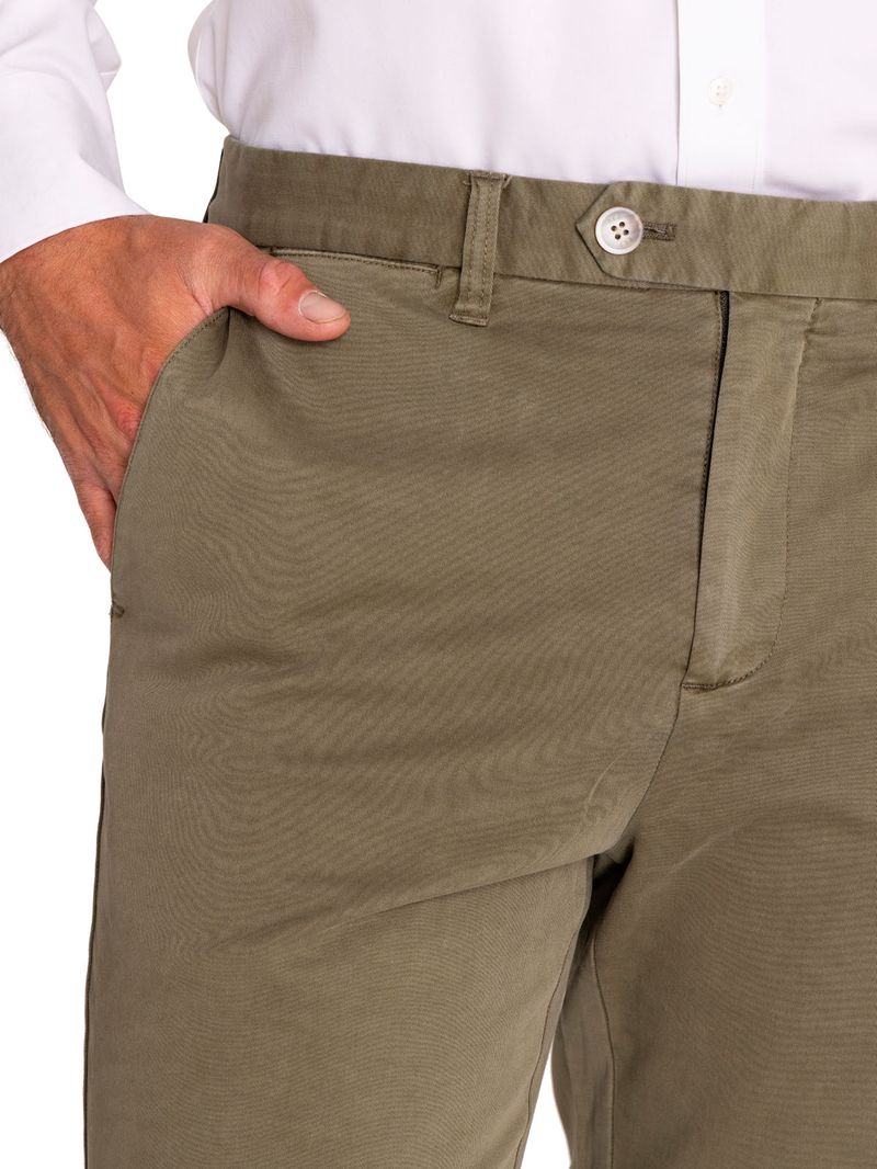 Pantalón Natural Flex Hombre Turin Verde Rockford