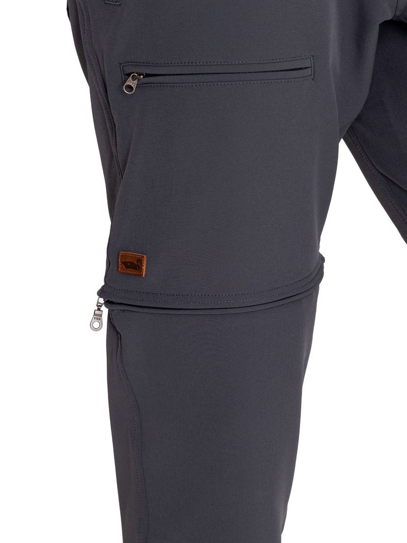 Pantalón Fibras Recicladas Hombre Desmontable Gris Rockford