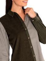Blusa Algodón Orgánico Mujer Nora Verde Rockford