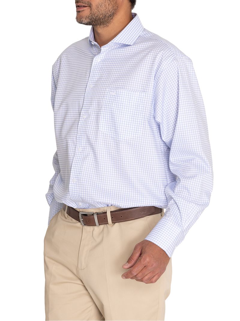 Camisa-Easylife-Hombre-Cuello-Italiano-Azul-Claro-Rockford