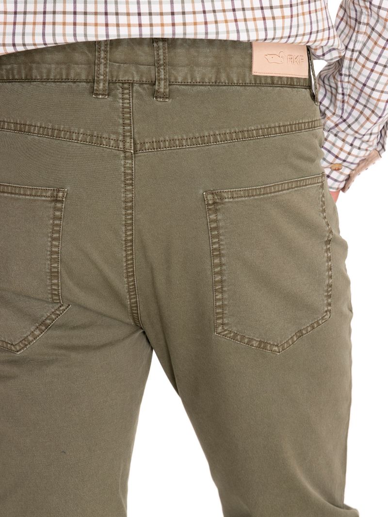 Pantalon-Natural-Flex-Hombre-Five-Verde-Rockford