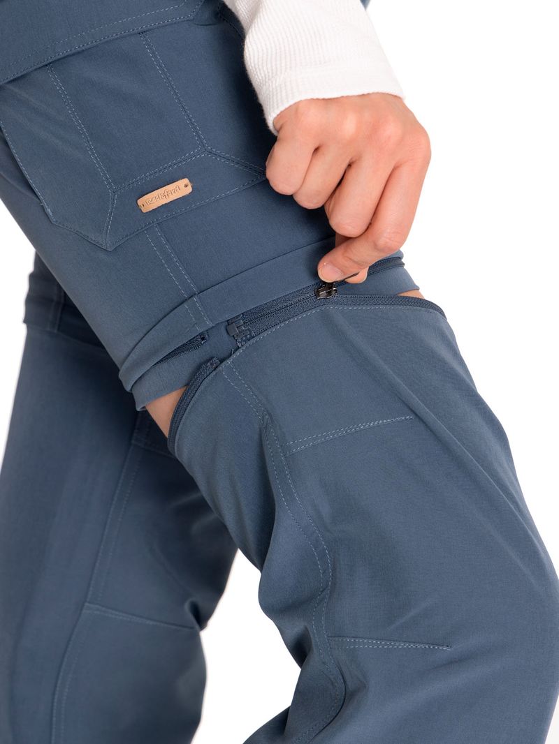 Pantalón Fibras Recicladas Mujer Desmontable Azul Rockford