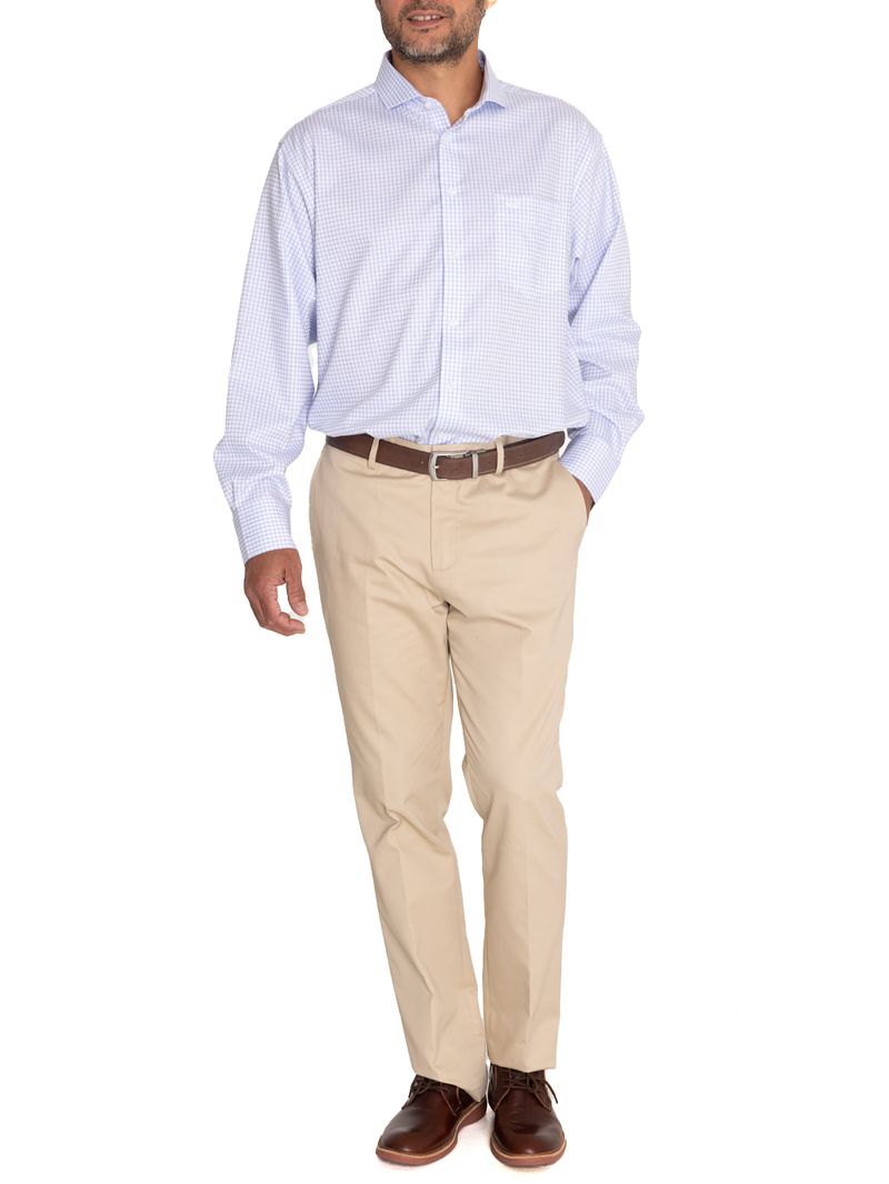 Camisa-Easylife-Hombre-Cuello-Italiano-Azul-Claro-Rockford