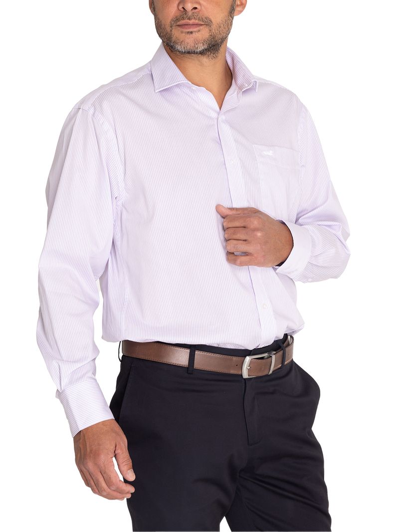 Camisa EasyIron Hombre Cuello Italiano Rosado Rockford