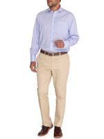 Camisa EasyIron Hombre Cuello Italiano Blanco Rockford