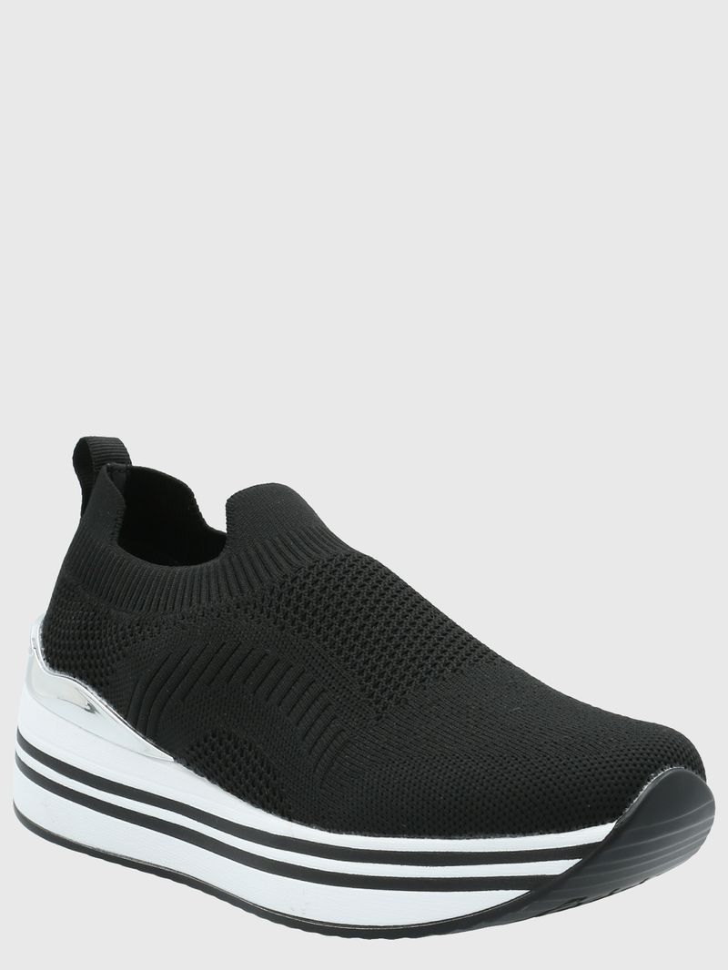 Zapatilla Mujer Biagio Negro Azaleia