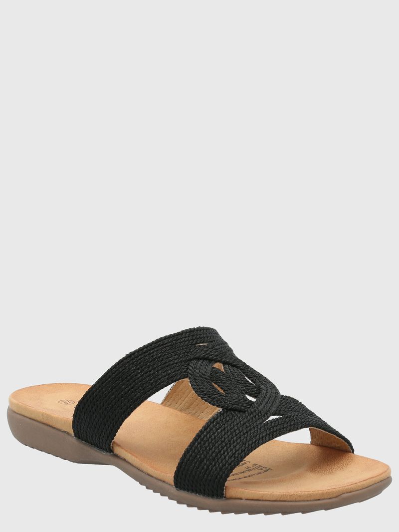 Sandalia Mujer Rocco Negro Azaleia