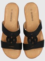 Sandalia Mujer Rocco Negro Azaleia