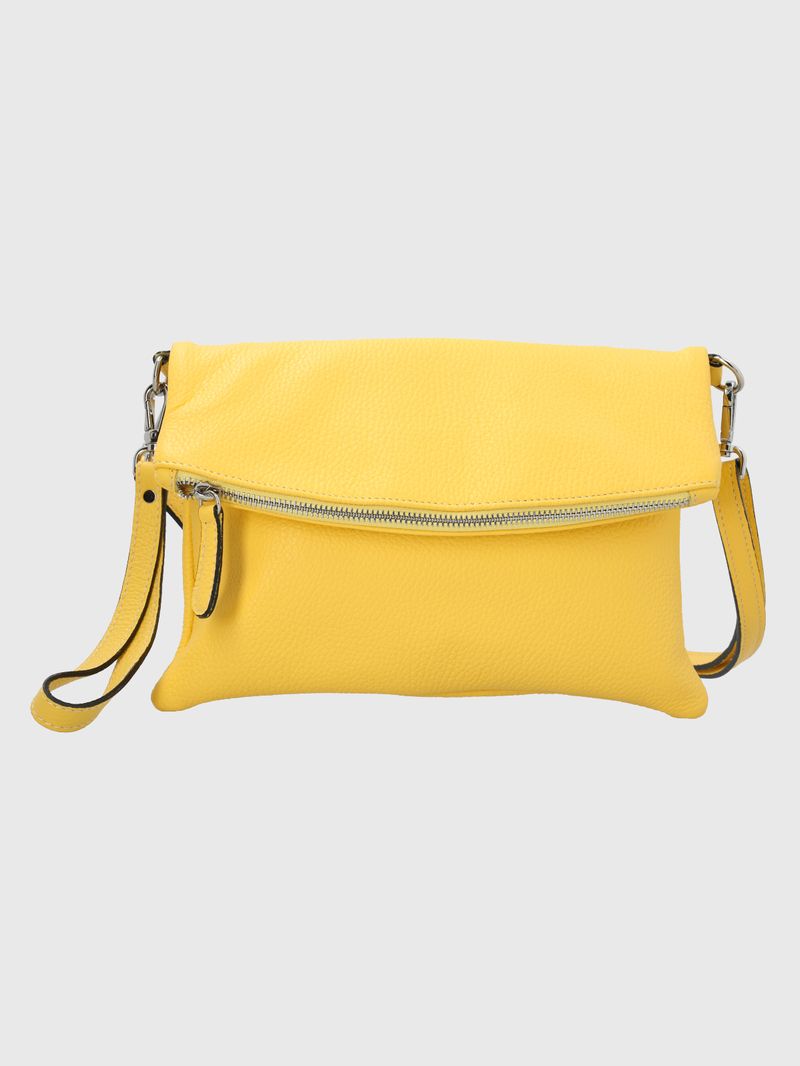 Cartera-Cuero-Mujer-Grazia-Cross-Amarillo-Hush-Puppies
