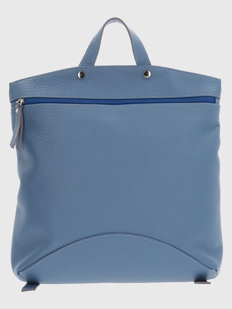 Mochila Cuero Mujer Fiorella Back Azul Hush Puppies