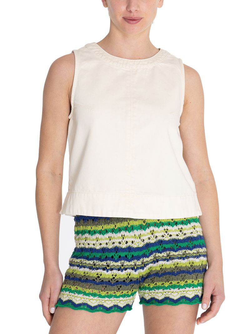 Blusa Algodón Orgánico Mujer Lee Crema Rockford