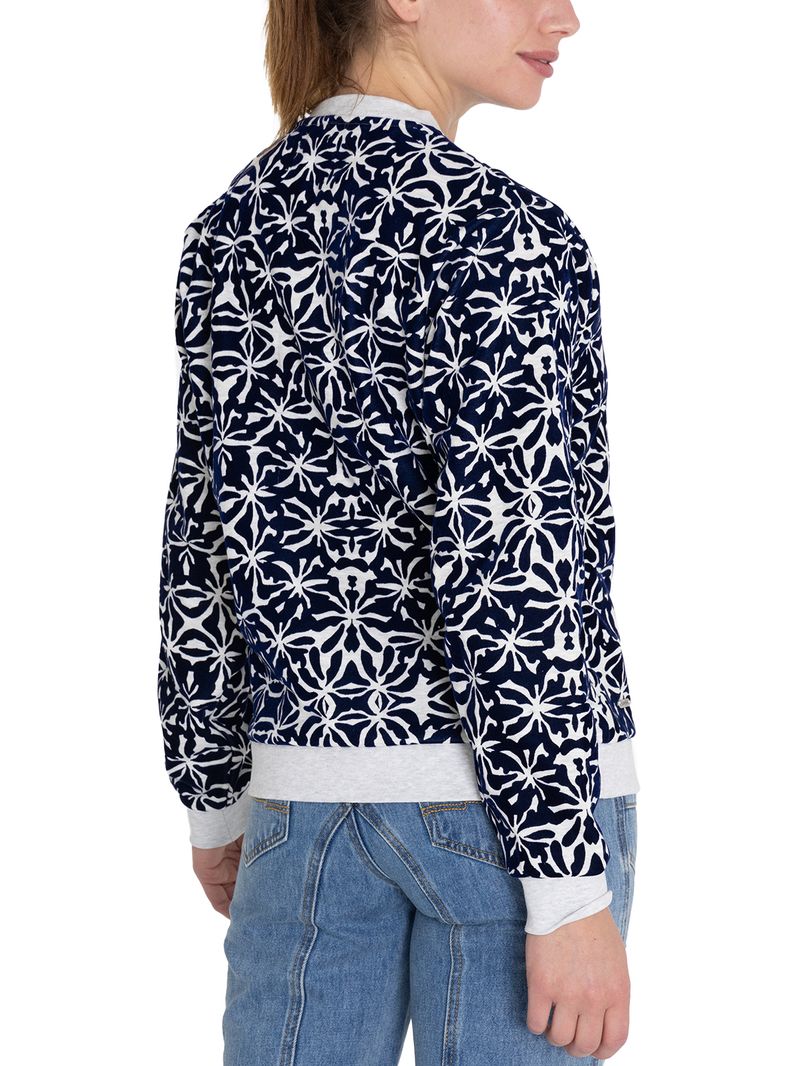 Polerón Algodón Orgánico Mujer North Azul Rockford