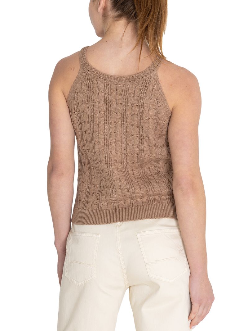 Polera-Algodon-Organico-Mujer-Samar-Cafe-Rockford