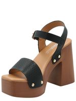 Sandalia Mujer Francesco Negro Azaleia