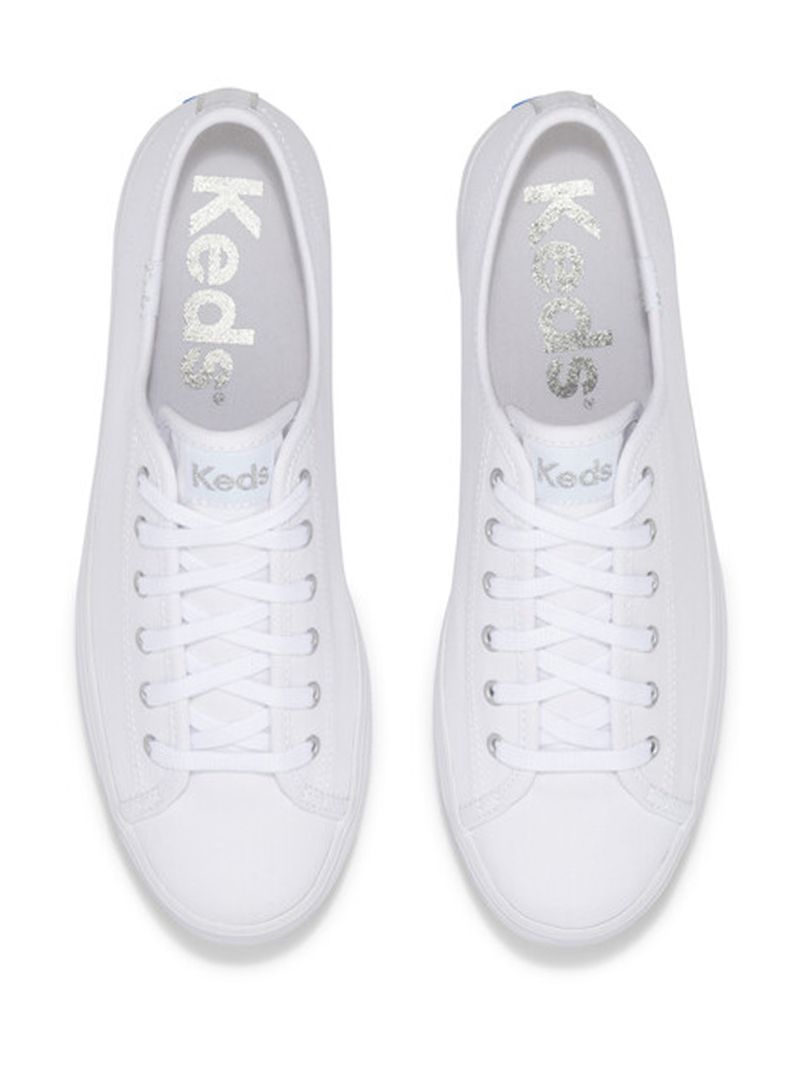 Zapatilla Mujer Triple Up Canvas Blanca Keds