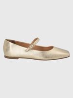 BALLERINA-CUERO-LOVERE-DORADO-METALIZADO