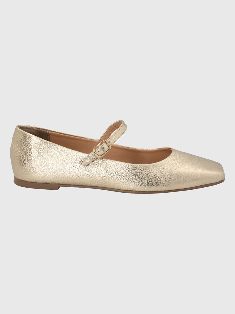 BALLERINA-CUERO-LOVERE-DORADO-METALIZADO