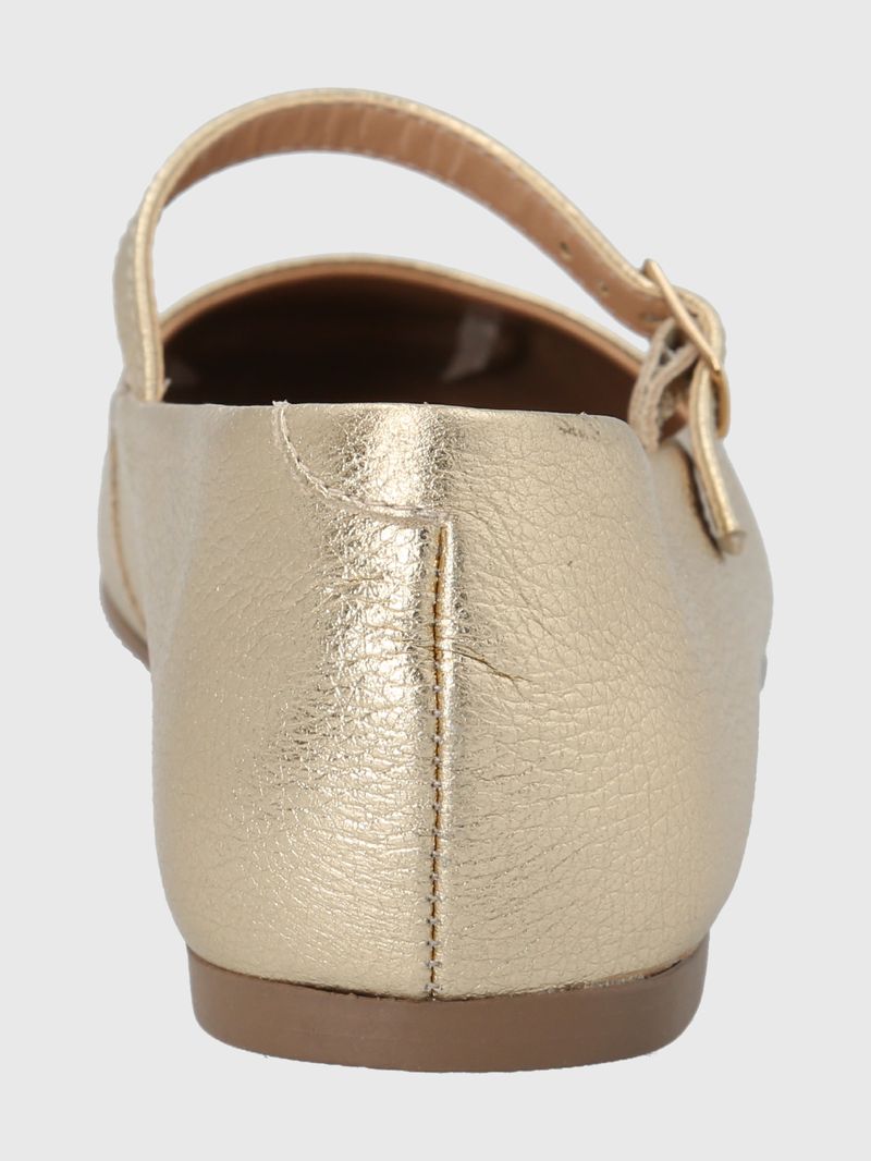 BALLERINA-CUERO-LOVERE-DORADO-METALIZADO