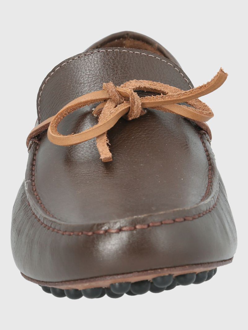 MOCASIN CUERO OLEY CAFÉ OSCURO