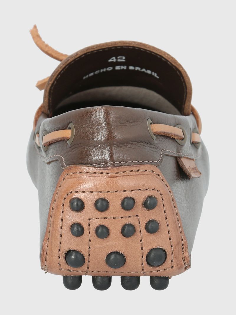 MOCASIN CUERO OLEY CAFÉ OSCURO