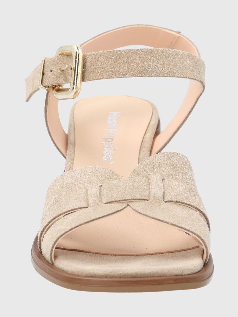 SANDALIA CUERO PASTORE BEIGE