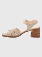 SANDALIA CUERO PASTORE BEIGE