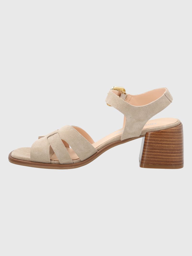 SANDALIA CUERO PASTORE BEIGE