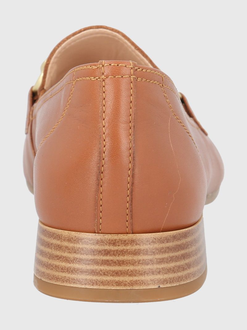 MOCASIN CUERO PASTURO CAFÉ CLARO