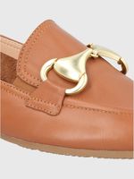 MOCASIN CUERO PASTURO CAFÉ CLARO