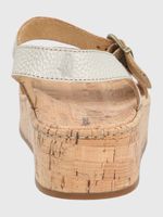 SANDALIA CUERO METALIZADO ZUG DORADO