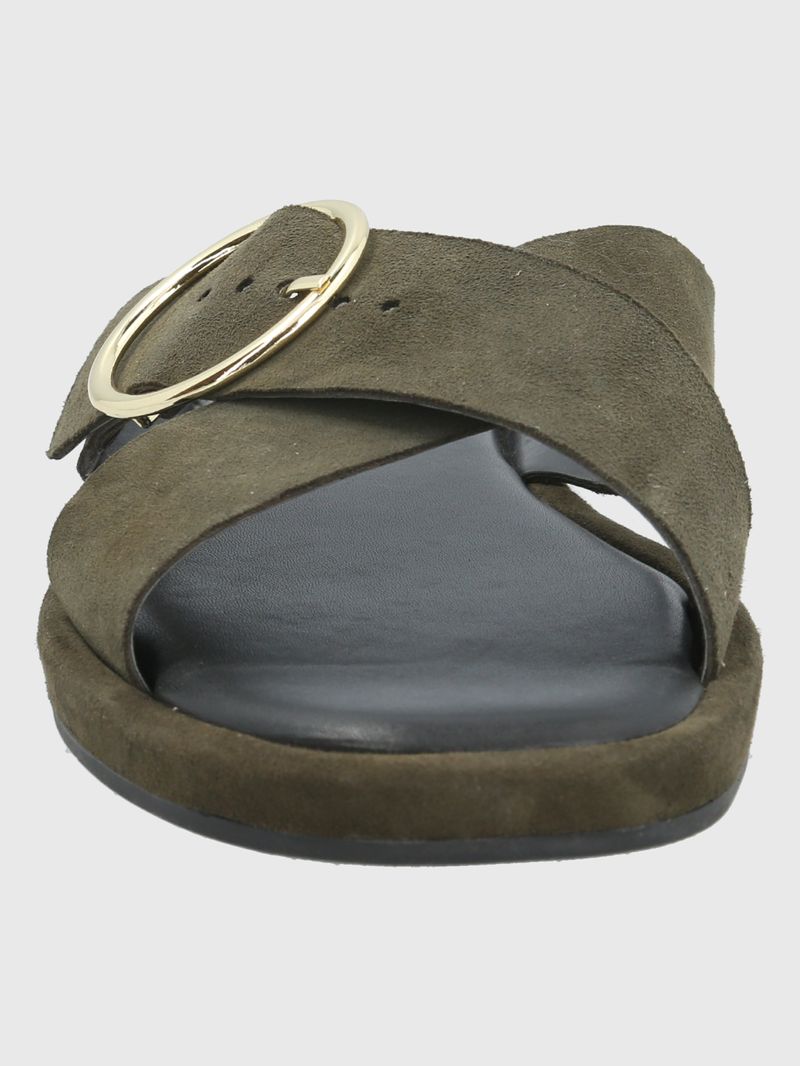 SANDALIA CUERO BERNARD VERDE