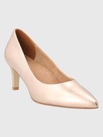 ZAPATO VESTIR CUERO AROSA ROSADO METALIZADO