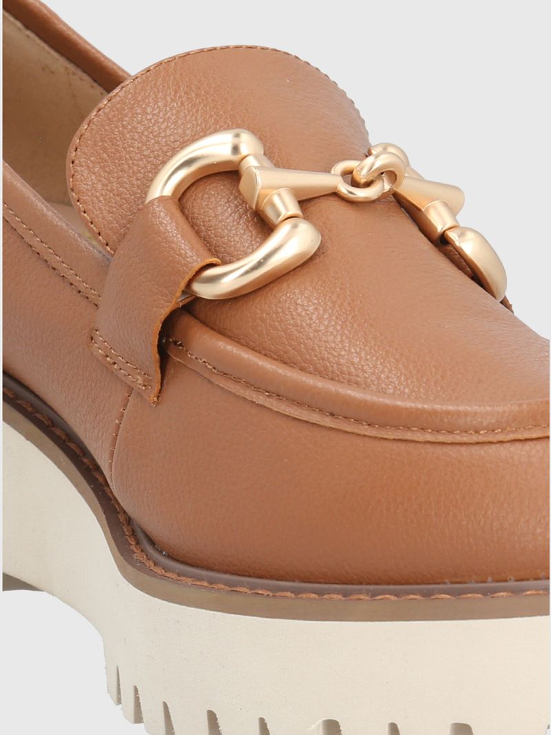 MOCASIN CUERO LANI CAFÉ CLARO