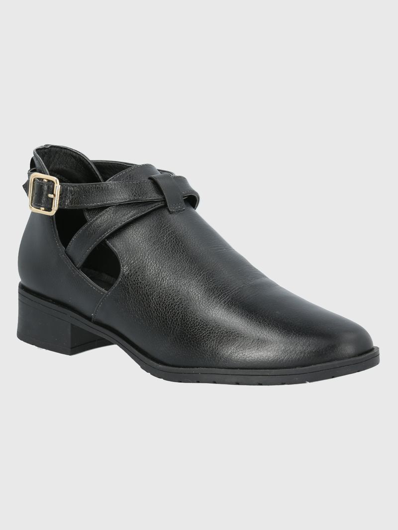 BOTIN CUERO GARLA NEGRO