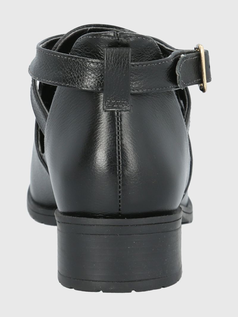 BOTIN CUERO GARLA NEGRO