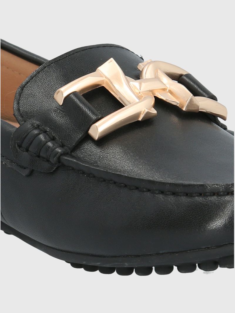 MOCASIN CUERO LESQUIN NEGRO