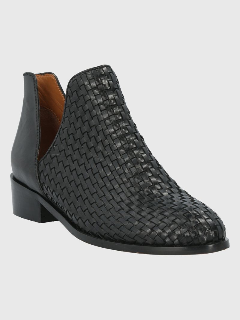 BOTIN CUERO VITORIA NEGRO