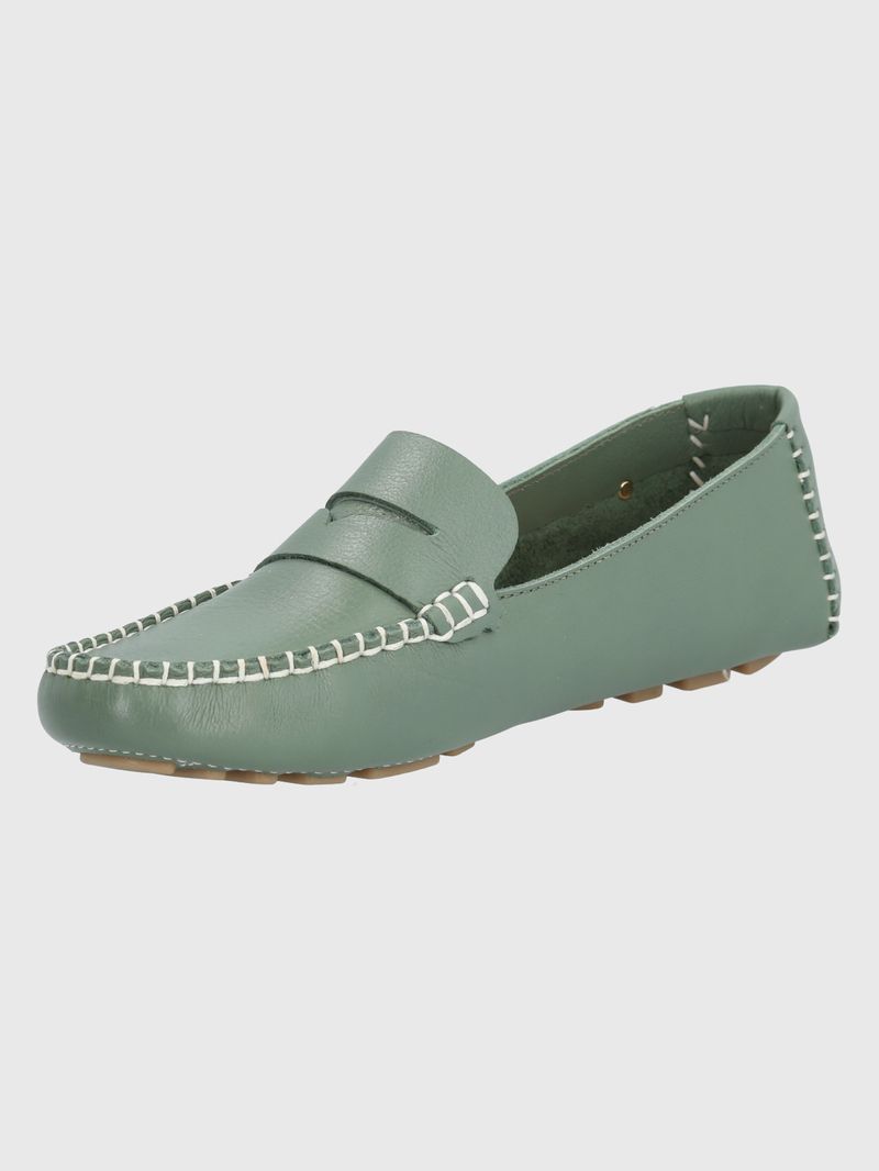 MOCASIN-CUERO-DOMASO-VERDE