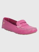 MOCASIN CUERO DOMASO FUCSIA