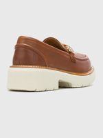 MOCASIN CUERO JODIE BIT CAFÉ