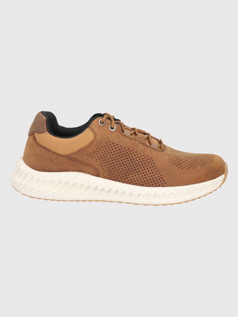 ZAPATILLA-CUERO-SPINAL-LTHR-LACE-CAFE