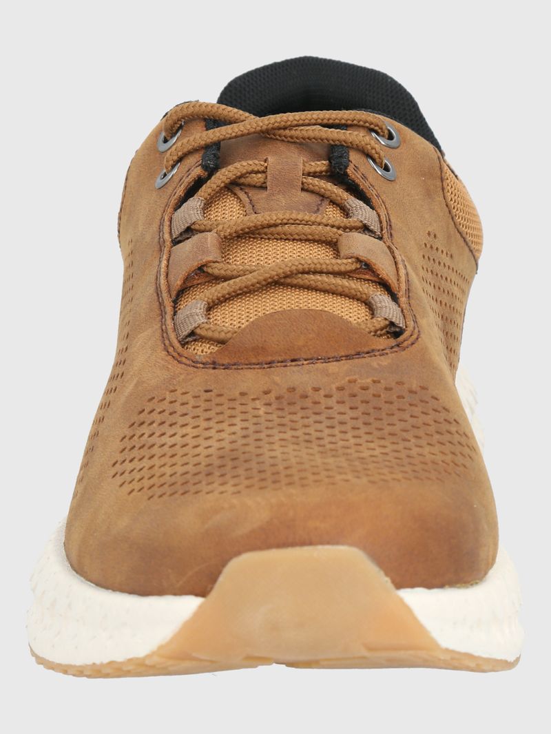ZAPATILLA-CUERO-SPINAL-LTHR-LACE-CAFE