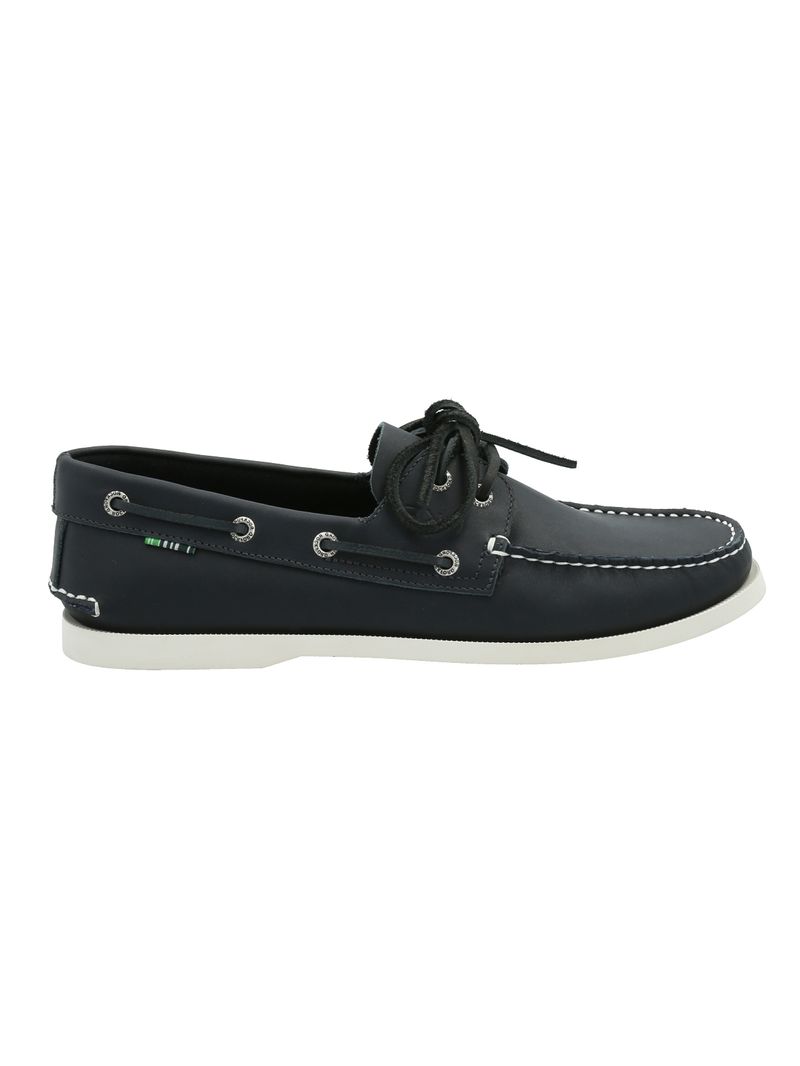 Mocasin-Cuero-Hombre-Boat-Azul-Rockford