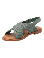 Sandalia Cuero Mujer Lima Verde Rockford